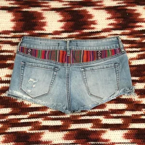 Bullhead Black Y2K 2000s Micro Mini Baddie Low Rise Denim Jean Shorts thumbnail 2