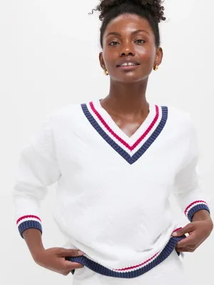 Tuckernuck Americana Cable Tucker Pullover Sweatshirt TNuck Sport XS thumbnail 1