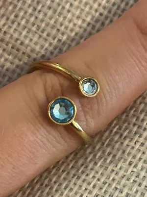Alex and Dani 925 sterling silvers gold tone size 6.25 a206 ring thumbnail 1
