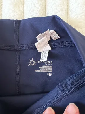 Aerie High-Waist Navy Women’s Active Shorts thumbnail 3