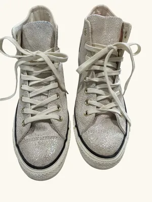 Converse Chuck Taylor All Star Hi Top Metallic Iridescent Crackle Leather 10 thumbnail 9