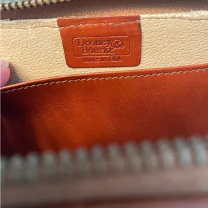 Dooney & Bourke vintage black belt pebbled leather convertible crossbody bag thumbnail 8