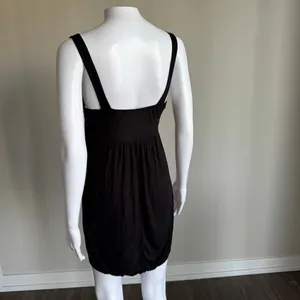 VTG Y2K Charlotte Russe Sequin Bubble Hem Baby Doll Dress With Cut-Out Design thumbnail 5