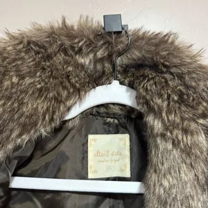 Altar’d State Brown Faux Fur Vest thumbnail 6