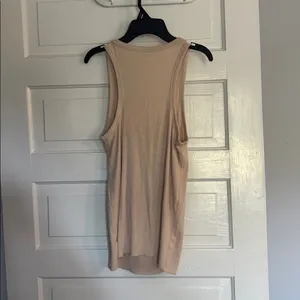 Aerie Light Tan Buttoned Tank Top thumbnail 5