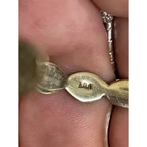 Melinda Maria Sabina Infinity Hammered Hoop Earrings 2” NO BACKS thumbnail 4