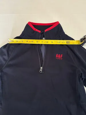 Abercrombie & Fitch A&F 1892 Black Quarter Zip Athletic Pullover Women’s Small thumbnail 3