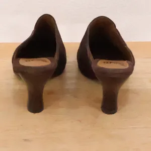 Sofft Suede Kitten Heel Mules Clogs Womens Size 7M‎ Brown Comfort Capsule Office thumbnail 3