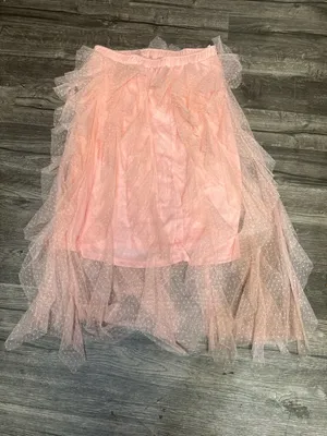 Live 4 Truth Blush Pink Layered Tulle Midi Skirt thumbnail 5