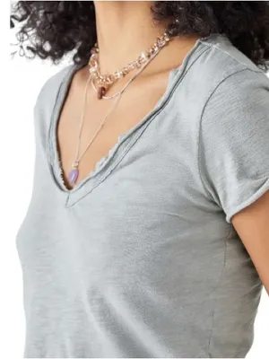 BDG Distressed Krissy V Neck Crop Top Size Medium thumbnail 2