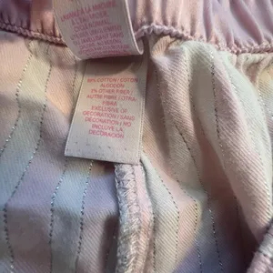 Victoria's Secret Pink Ivory Silver Stripe Cotton Shorts Size Medium thumbnail 5
