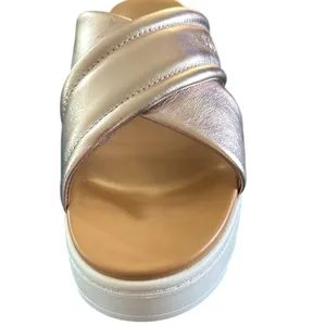 UGG Women's Zayne Crossband Slide Platform Sandal Sz 9.5 Rose Gold Cushion NIB thumbnail 5