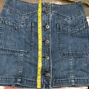 Free People Blue Mini Cargo Skirt thumbnail 8