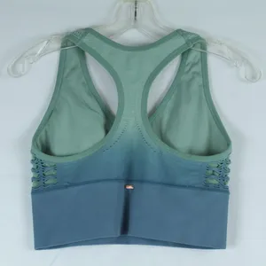 Victoria’s Secret Pink Green/Blue Ombré Seemless Lightly Lined Sports Bra Size L thumbnail 2