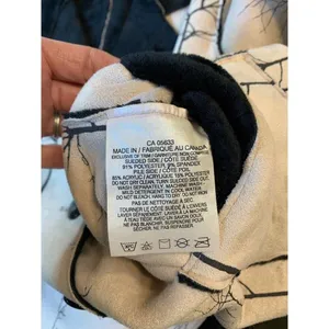 Robert Kitchen Suede Jacket Women's‎ Small Canada Coat Faux Fur Cream Trees thumbnail 8