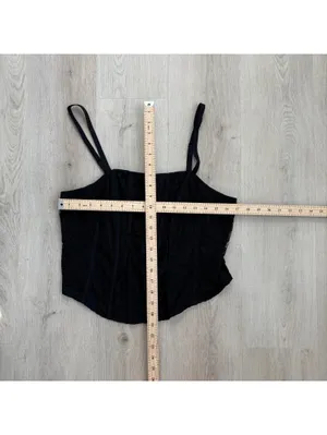 Torrid NWT Women's Black Lacepower Mesh Crop Corset Size 1X thumbnail 7
