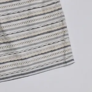 Anthropologie TABITHA Sailing Lace Pencil Skirt Striped Crochet Lace Scallops 6 thumbnail 5