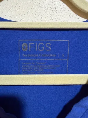 Figs Technical Collection Catarina One Pocket Scrub Top Denim Blue Size Small thumbnail 5