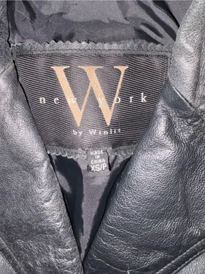 Classic Black Leather Long Coat - Women's Tailored Trench thumbnail 2