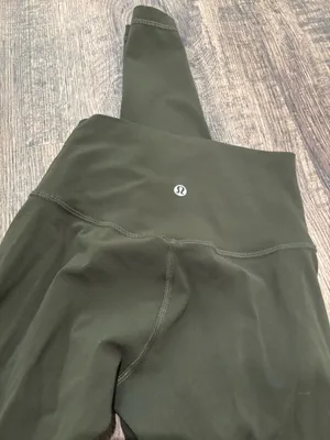 lululemon high rise align leggings 25” in dark olive thumbnail 3