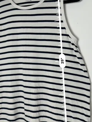 Old Navy Navy and White Striped Tee thumbnail 7