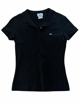 Lacoste Women's Black Classic Polo Top thumbnail 1
