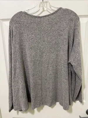 FREE PEOPLE MOVEMENT MEDIUM GRAY AND BLACK Top. thumbnail 6
