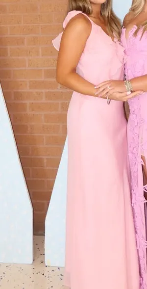Pink Ruffle Steve Madden Maxi Dress thumbnail 3