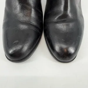 Born Black Leather Ankle Boots Block Heel Side Zip Womens Size 11‎ Comfort thumbnail 3