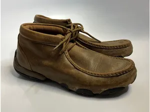 Twisted X Driving Moc Chukka Women 7 Brown Good Leather Lace Up WDM0001 thumbnail 1