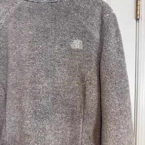 The North Face Jacket Womens Gray Heavy Osito Sherpa EUC Full Zip XL Warm Winter thumbnail 5