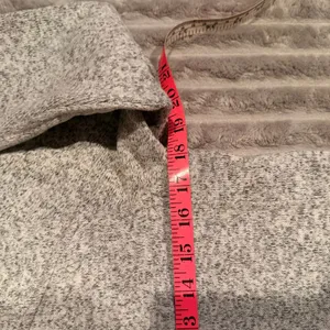 Lululemon Fleece and Thank You Pullover Hoodie Half Zip Heathered‎ Grey Size 6 thumbnail 7