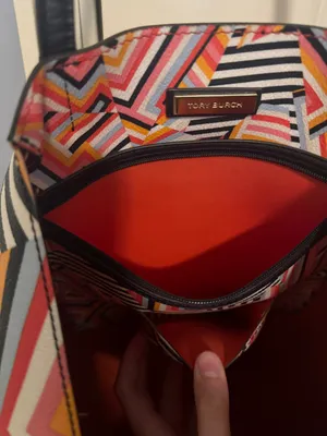 Tory Burch Colorful Tote Bag Purse thumbnail 7