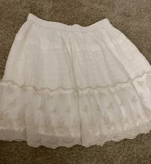Abercrombie White Skater Skirt thumbnail 2