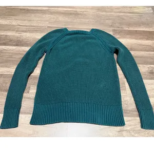 American‎ Eagle Green Shaker Knit Crew Neck Raglan Sweater Size Small thumbnail 11