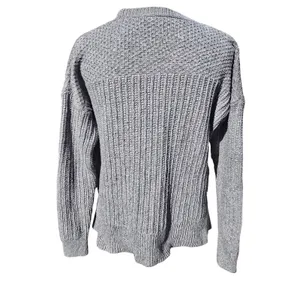 Madewell Textured Knit‎ Gray Sweater Crew Neck Long Sleeve Casual Womens Size M thumbnail 4