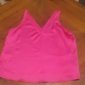 Old Navy Hot Pink Camisole Top thumbnail 1