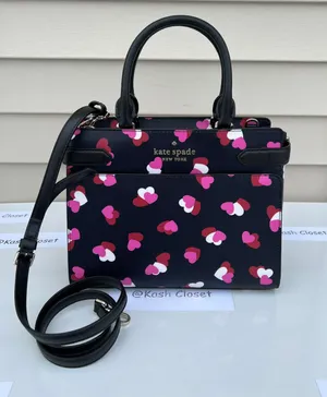 Kate Spade staci heart print medium satchel thumbnail 1