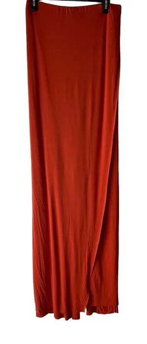 FP Beach NWOT Women's Size‎ Small Orange Maxi Tube Top Sleeveless Dress thumbnail 1
