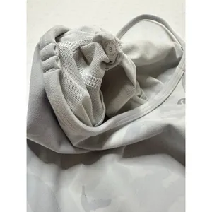 Lululemon Power Y Tank Top Size 8 Gray Camo Print Built-In Bra Luon Yoga thumbnail 3