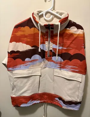 NWOT Free People Movement 1/2 zip Daybreak jacket chai size XS‎ thumbnail 1