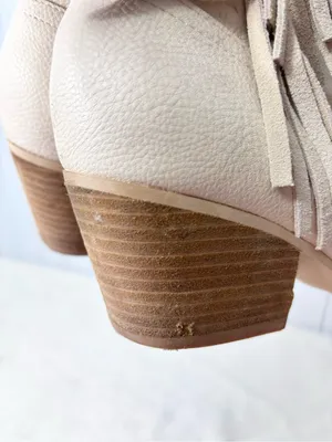 Altar'd State Cream Fringe Western‎ Ankle Boots Size 7 thumbnail 7