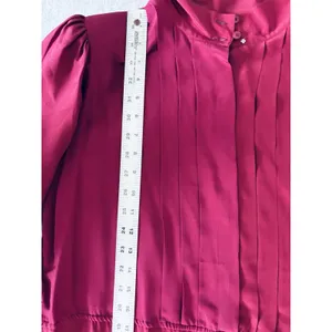 Vintage Maggy London by Jeannene Booher 100% Silk Dress 12‎ Magenta Pink Classic thumbnail 8