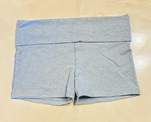 Victoria’s Secret PINK All-Day Cotton Foldover 3” Bike Shorts Heather Grey XL thumbnail 1