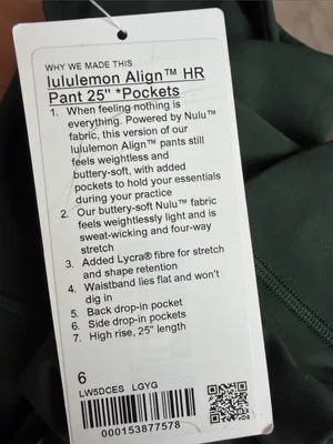 Lululemon Align High Rise green leggings 25” thumbnail 6