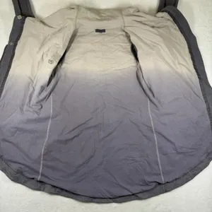 Lululemon Savasana Jacket Heathered‎ Coal Gray Asymmetrical Zip Thumbholes 6 thumbnail 8