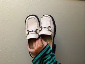 White slide platform loafer Size 7 thumbnail 2
