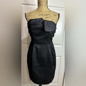 BCBGeneration Strapless Black Cocktail Dress | Size 4 thumbnail 3