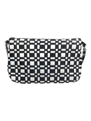 White House Black Market WHBM 𖣴 Checkerboard Chain Handle Mini Bag 𖣴 B + W 𖣴 thumbnail 7