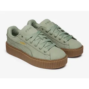 Puma X Fenty Creeper Phatty Nubuck ' Green Fog'‎ Gum Women's Size 8 Rihanna New thumbnail 2
